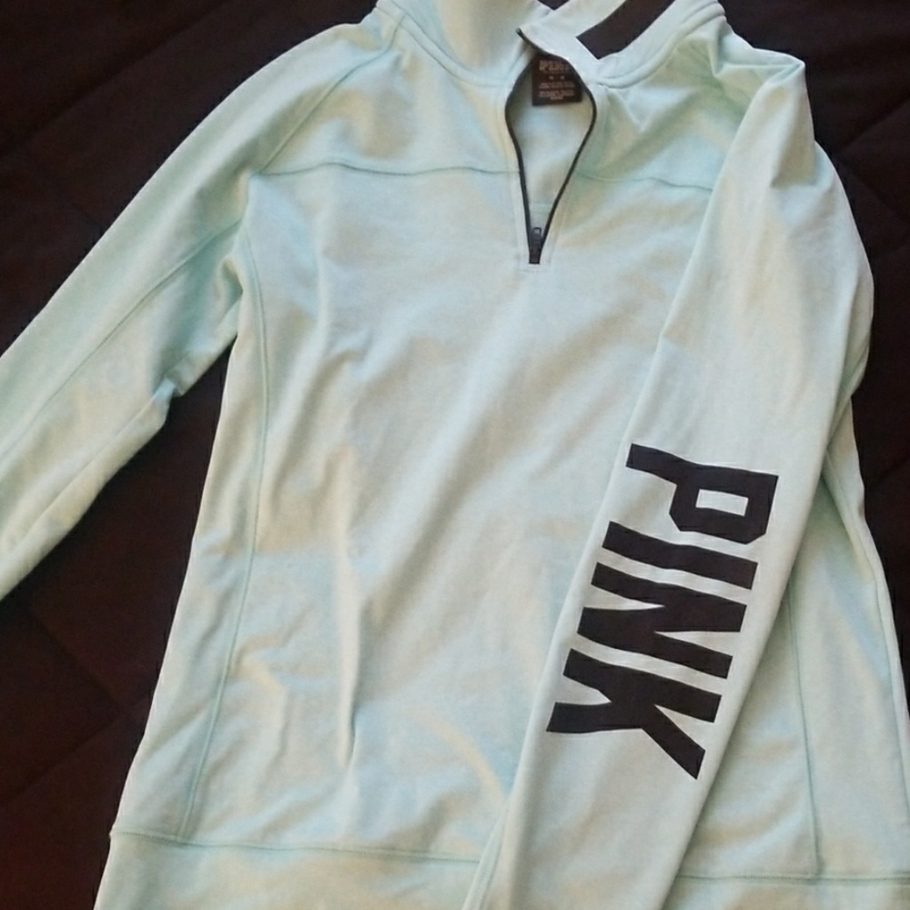Pink quarter zip